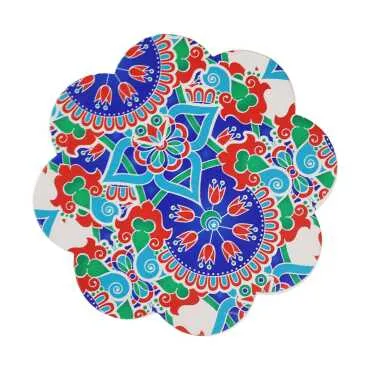 Traditional Çini Themed UV Daisy Trivet 185 mm - 5
