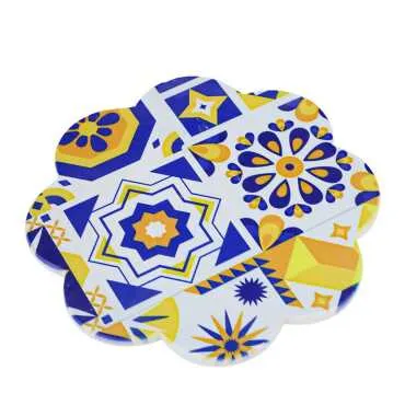 Mandala Themed UV Daisy Traditional Trivet 185 mm - 6