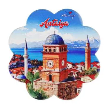 Antalya Temalı Uv Papatya Yöresel Bardakaltı 88 Mm