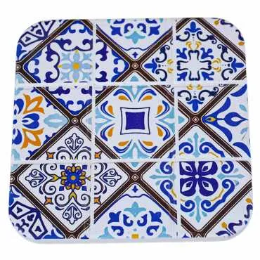 Mandala Temalı Uv Baskılı Kare Bardak Altlığı 80 Mm - 8