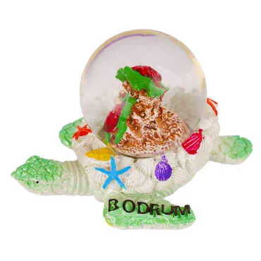 Bodrum Themed Polyester Snow Globe 45 mm