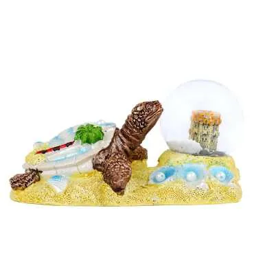 Alanya Themed Polyester Pearl Caretta Keychain 45 mm - Standart - 2