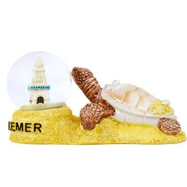 Kemer Temalı Polyester İncili Caretta Suluküre 45 Mm