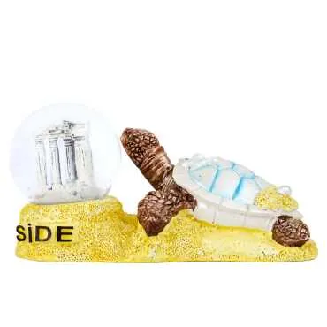 Side Themed Polyester Pearl Caretta Water Bottle 45 mm