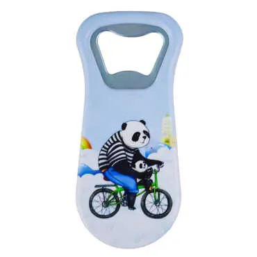 Teddy Bear Themed UV Printed Refrigerator Magnet Bottle Opener 95x43 mm
