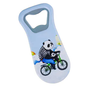 Teddy Bear Themed UV Printed Refrigerator Magnet Bottle Opener 95x43 mm - Standart - 2