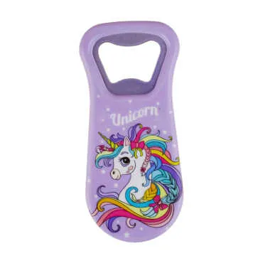 Unicorn Themed UV Printed Refrigerator Magnet Bottle Opener 95x43 mm