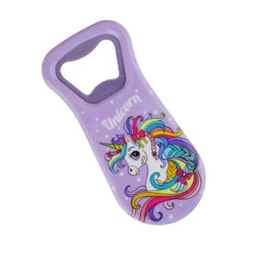 Unicorn Themed UV Printed Refrigerator Magnet Bottle Opener 95x43 mm - Standart - 2