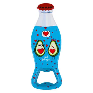 Avocado Themed Myros Bottle Opener Refrigerator Magnet 42x120 mm
