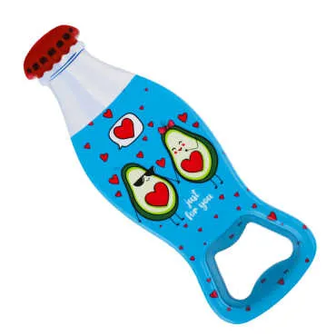 Avocado Themed Myros Bottle Opener Refrigerator Magnet 42x120 mm - Standart - 2