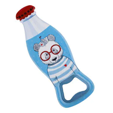 Teddy Bear Themed Myros Bottle Opener Refrigerator Magnet 42x120 mm - Standart - 2