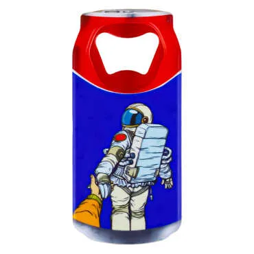 Astronaut Themed Myros Tin Bottle Opener Refrigerator Magnet 43x80 mm