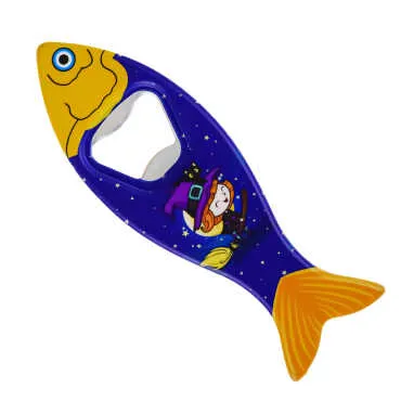 Witch Themed Myros Fish Bottle Opener Refrigerator Magnet 42x130 mm - Standart - 2