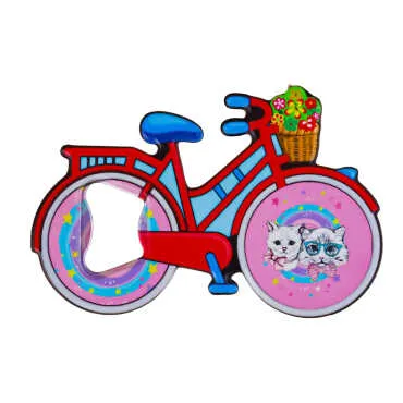 Cat Themed UV Bicycle Bottle Opener - Standart