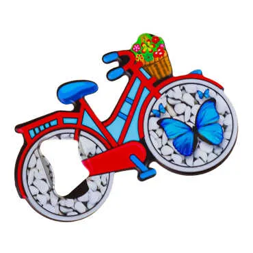 Butterfly Themed UV Bicycle Bottle Opener - Standart - 2