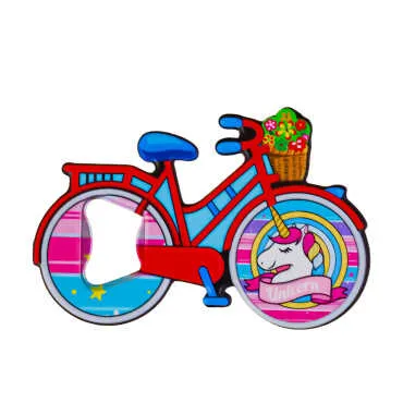 Unicorn Themed UV Bicycle Bottle Opener