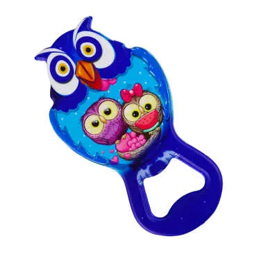 Owl Themed UV Printed Owl Bottle Opener - 5