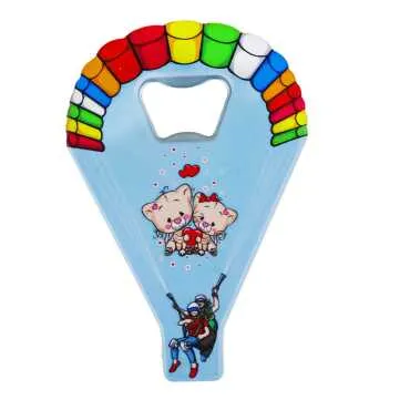 Teddy Bear Themed UV Printed Parachute Bottle Opener