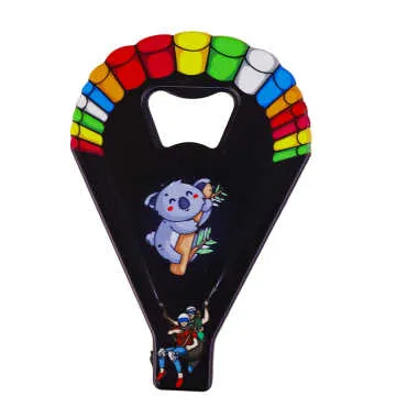 Koala Themed UV Printed Parachute Bottle Opener