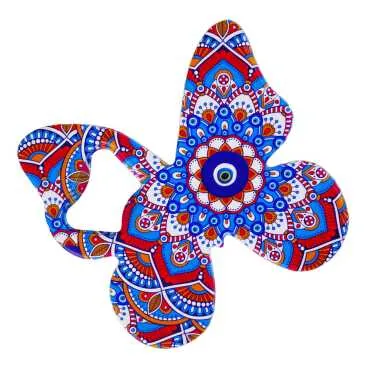 Evil Eye Themed UV Printed Butterfly Bottle Opener - Standart - 2