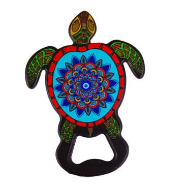 Evil Eye Themed UV Printed Turtle Bottle Opener