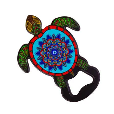 Evil Eye Themed UV Printed Turtle Bottle Opener - Standart - 2