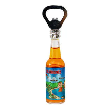 Fethiye Region Themed Metallic Bottle Opener Refrigerator Magnet - 4