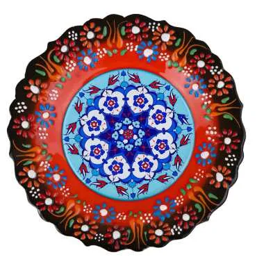 Ceramic Themed Myros Decorative Plate 18 cm - 3