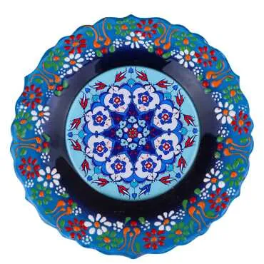 Ceramic Themed Myros Decorative Plate 18 cm - 5