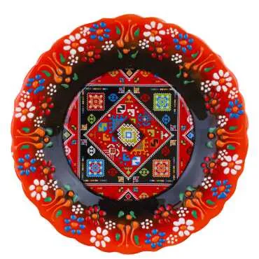 Ceramic Themed Myros Decorative Plate 18 cm - 6