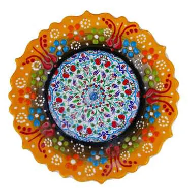 Ceramic Themed Myros Decorative Plate 18 cm - 7