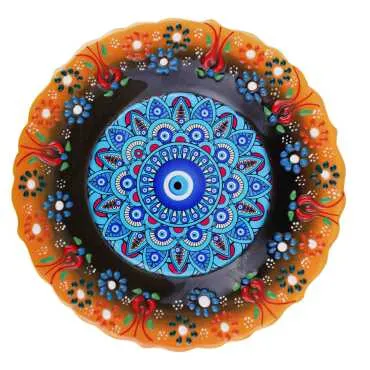 Nazar Themed Myros Ceramic Picture Plate 25 cm - 5