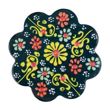 Daisy Lace Ceramic Coaster 110 mm - 7