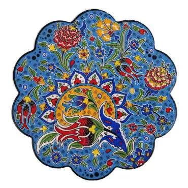 Special Embossed Screen Printed Ceramic Daisy Trivet 180 mm - 5