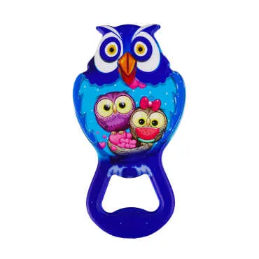Owl Themed UV Printed Owl Bottle Opener - 4
