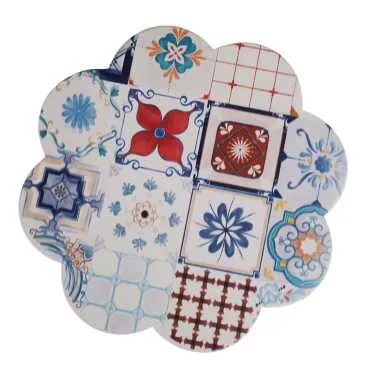 Mandala Themed UV Daisy Traditional Trivet 185 mm - 5
