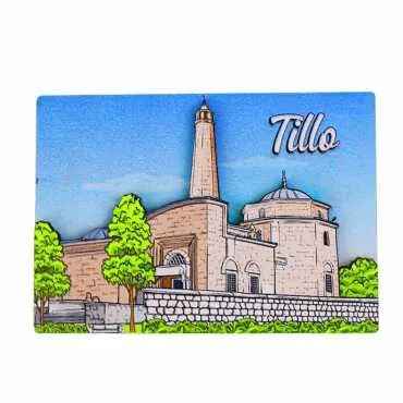Diyarbakır Themed 3D Picture Wooden Refrigerator Magnet - 4