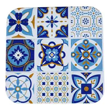 Mandala Temalı Uv Baskılı Kare Bardak Altlığı 80 Mm - 4