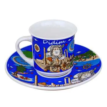 Didim Temalı Porselen İkili Kahve Takımı - 5