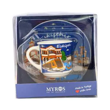 Eskişehir Themed Single Porcelain Coffee Cup