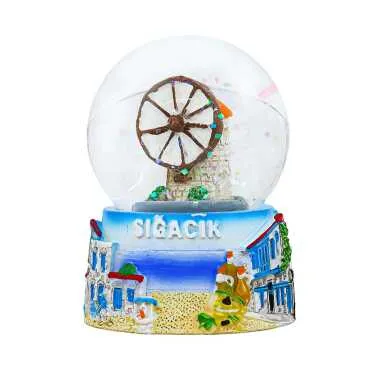 Sığacık Themed Polyester Water Bottle 45 mm
