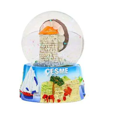 Alaçatı Themed Polyester Refrigerator Magnet 45 mm - 5