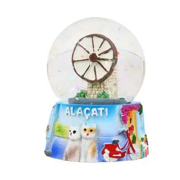 Alaçatı Themed Polyester Refrigerator Magnet 45 mm - 6