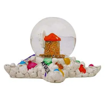 Ayvalık Temalı Polyester Sulu Küre 45 mm - 6