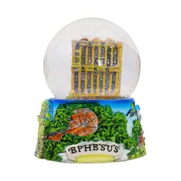 Efes Themed Polyester Snow Globe 65 mm