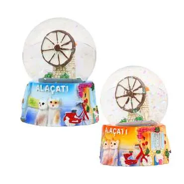 Alaçatı Themed Polyester Refrigerator Magnet 45 mm - 4
