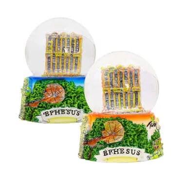 Efes Themed Polyester Snow Globe 65 mm - 2