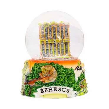 Efes Themed Polyester Snow Globe 65 mm - 4