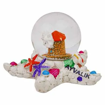 Ayvalık Temalı Polyester Sulu Küre 45 mm - 4