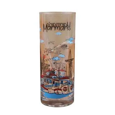 Wholesale Marmaris Themed Myros Printed Raki Glass